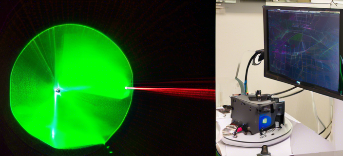 A laser setup used by researchers to test LiDAR vulnerabilities