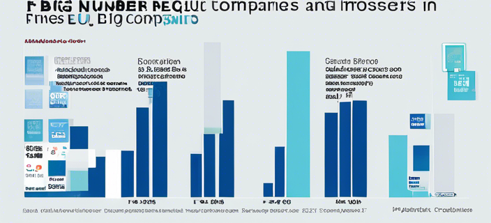 A chart showing the increasing number of fines and regulations imposed on big tech companies in the EU