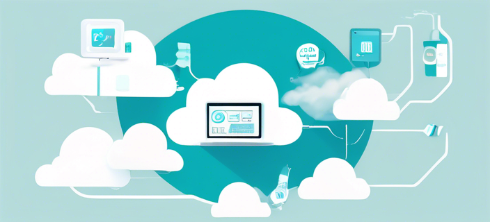 An illustration of cloud computing in healthcare